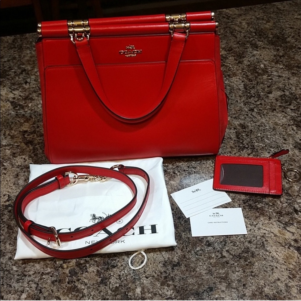 Coach Selena Gomez Grace Bag Red